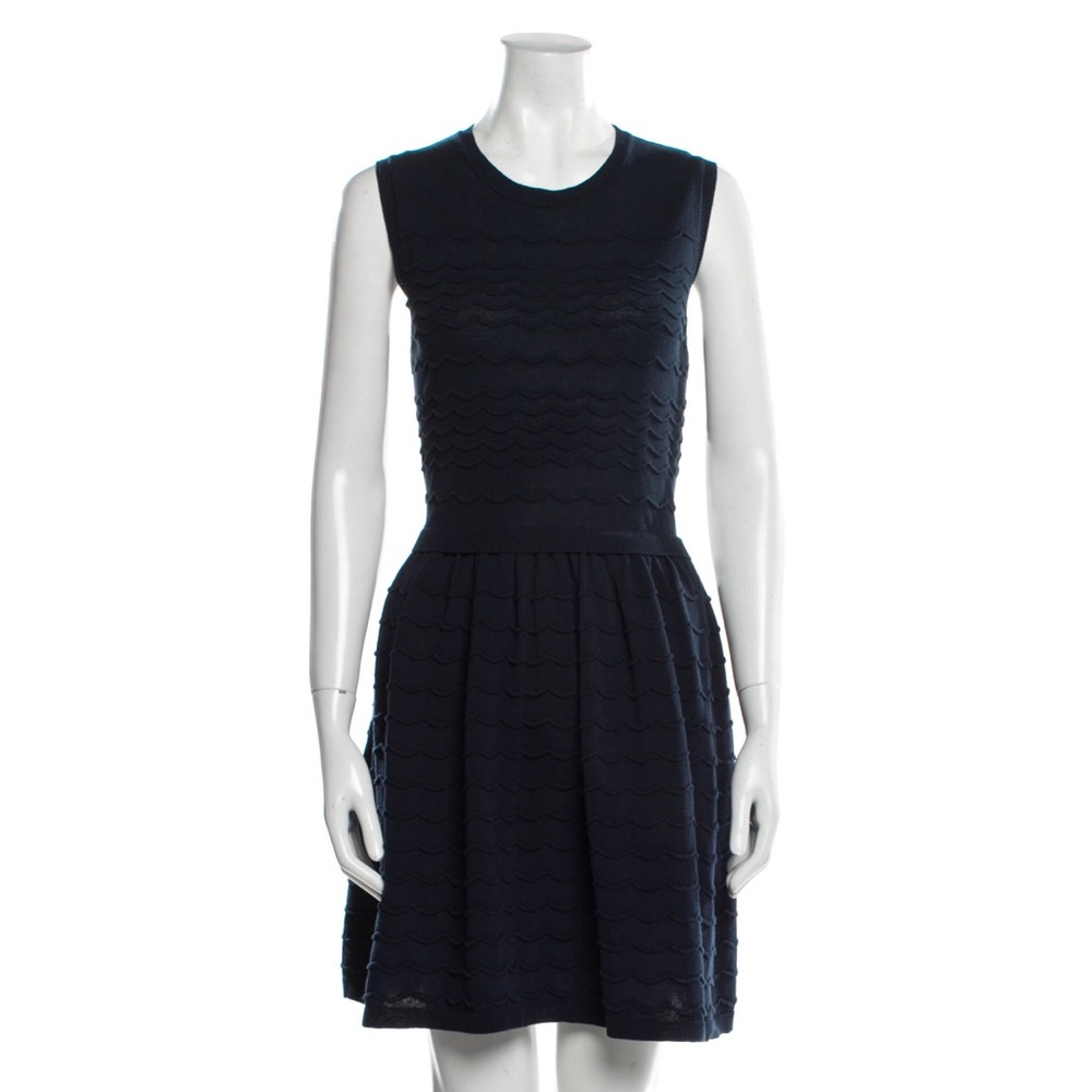 Navy blue knit cotton Red Valentino dress - Very good condition